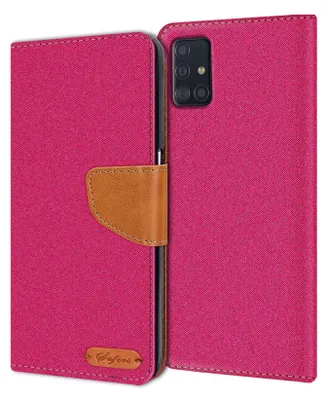 Obrázek produktu pro Pouzdro na mobilní telefon Samsung Galaxy A51 Case Wallet Flip Case Ochranný kryt Fabric Cover