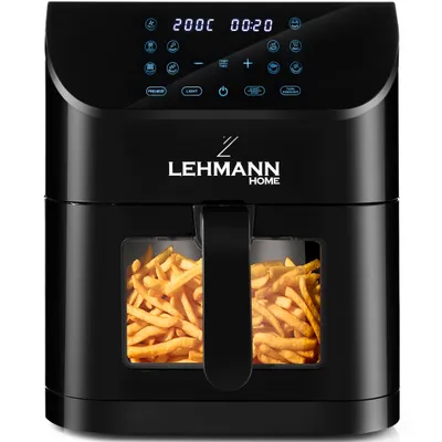 Produktbild von Frytkownica beztłuszczowa LEHMANN GUSTO z okienkiem 8l piekarnik AIRFRYER 1800W z przekładką do rozdzielania potraw, frytownica