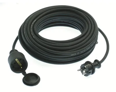 Immagine prodotto di as-Schwabe 60310 as-Schwabe Verlängerungskabel 10,0 m schwarz