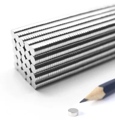 Produktbild von PACKIVO Neodym Magnete Extra Stark, Schiebenmagnet - 4 x 1 mm, 2