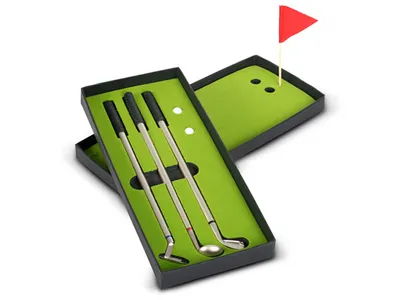 Produktbild von Schreibtischspiel Golf mit 3 Kugelschreiber