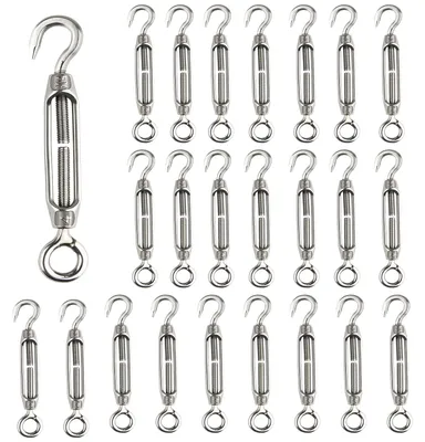 Imagen del producto de Abrazaderas de cable M4, 24 unidades, de acero inoxidable, para cargas pesadas