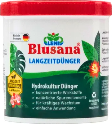 Produktbild von Blusana Langzeitdünger Lewatit HD 50 Dose 800 ml NPK Ionenaustauscher Granulat – Hydrokultur-Dünger 3-4 Monate Langzeitwirkung Zimmerpflanzen Zierpflanzen Blähton