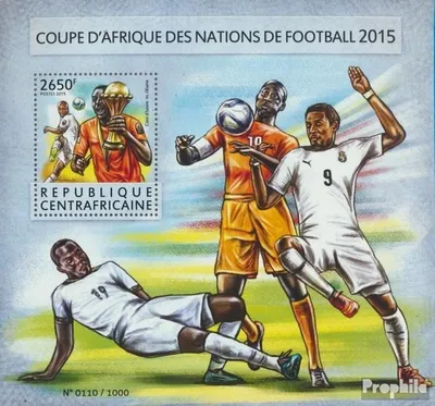 Produktbild von Briefmarken Zentralafrikanische Republik 2015 Mi Block 1347 (kompl. Ausgabe) postfrisch Fußball