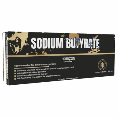 Produktbild von Activlab Horizon Sodium Butyrate Kapseln Natriumbutyrat 300 mg magensaftresistent Mikrogranulat Darm Nahrungsergänzung