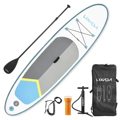 Obrázok produktu pre Nafukovacia doska SUP, zelená - dĺžka 320 cm - hrúbka 15 cm - PVC - určená na vodné športy