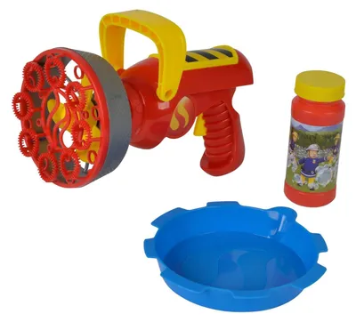 Produktbild von Seifenblasenpistole Seifenblasenkanone Seifenblasen-Spielzeug - Batteriebetrieben - Mit 120 ml Seifenblasenflüssigkeit - Für Kinder ab 3 Jahren