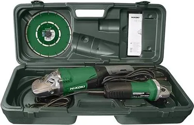 Produktbild von Hikoki G13SR4 125mm + G23SW2 230mm Haakse Slijpmachineset Inkl. Diamanttrennscheiben. Im Kunststoffkoffer