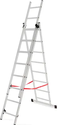 Zdjęcie produktu dla Awtools Drabina Aluminiowa Basic 3X8 Stopni 150Kg