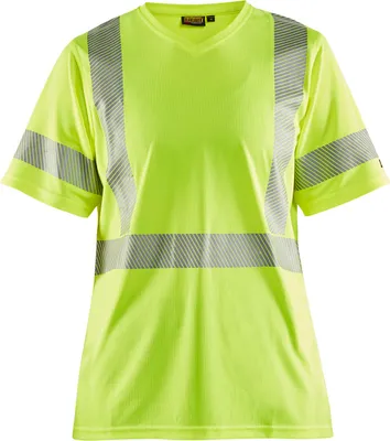 Produktbild von Blakläder Damen High Vis T-Shirt 3336 1013 in zwei Farben, Farbe:gelb, Größe:XL