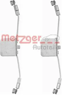 Produktbild von METZGER 109-1641 Zubehörsatz Scheibenbremsbelag Vorne für VOLVO V70 II (285) XC90 I (275) S60 I (384) XC90 I VAN (275)