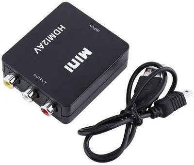 Produktbild von Digitaler HDMI-zu-Komposit-Video-Audio-AV-Adapter – Plug and Play – Video- und Audioausgang – 720p/1080p – Tragbar und…