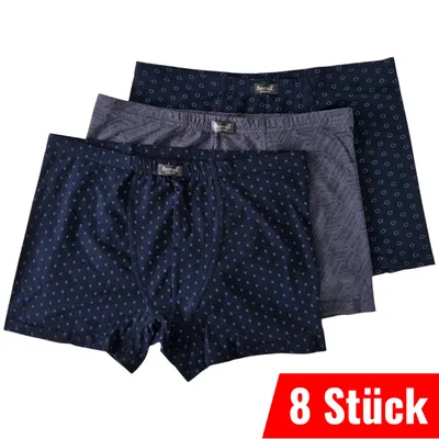Produktbild von 8er Pack Boxershorts Herren Unterhosen Größe S bis 3XL