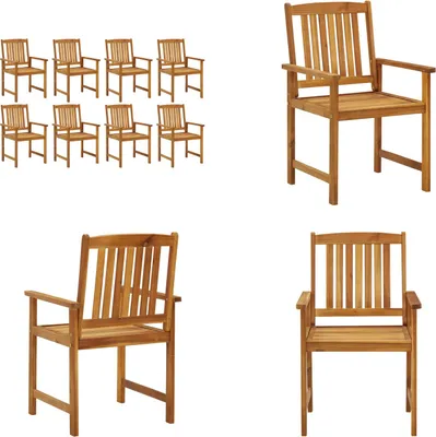 Immagine prodotto di vidaXL Sedie da giardino 8 pz. Legno massiccio di acacia - Sedia da giardino - Sedie da giardino - Sedia di legno - Sedie di legno