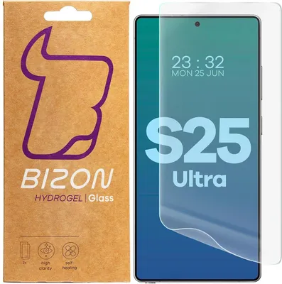 Produktbild von Bizon Glass Hydrogel Front Samsung Galaxy S25 Ultra [2 PACK]