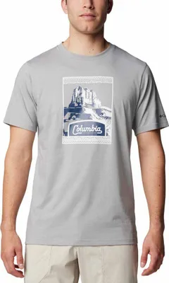 Image de T-shirt à manches courtes Columbia Csc™ avec logo saisonnier, gris, taille S, homme, gris, taille S