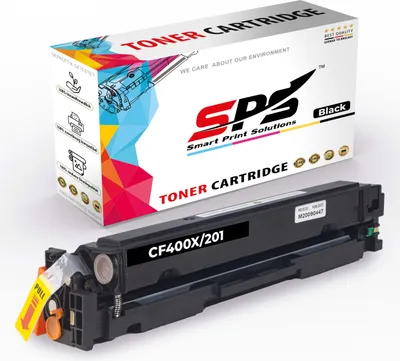 A toner cartridge and its packaging are displayed against a white background.