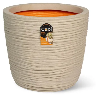 Image de Capi Europe - Pot de fleurs "egg", Compresso NL - Kiesel - 39x35 - KCOPE1212
