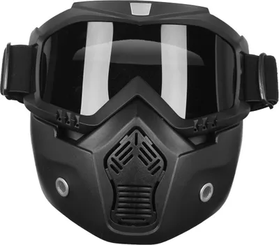 Immagine prodotto di Casco modulare staccabile maschera facciale scudo occhiali lente grigia moto bici