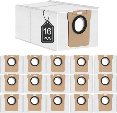 Produktbild von 16 Stück Staubsaugerbeutel kompatibel mit L10s Ultra/Xiaom i X10+/Dream e L10 Ultra/L10s Pro Ultra / L20 Ultra/X40 Ultra Saugroboter,Staubbeutel Ersatz Beutel Zubehörset Ersatzteile