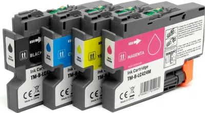 Produktbild von OBV Kompatibel LC424VAL LC-424VAL LC424 - 4x Druckerpatrone passend für Brother Brother DCP-J1200DW DCP-J1200W DCP-J1200WE ecopro / Brother Mini 19 Biz-SL - schwarz, cyan, magenta, gelb