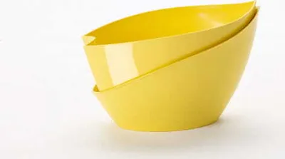 Produktbild von Plastia | Pflanzkübel Doppio - 21x14x14 cm - Gelb - Selbstbewässernd - Ideal für Kräuter und Pflanzen