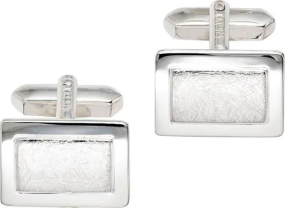 Produktbild von JOBO Manschettenknöpfe 925 Sterling Silber teileismatt