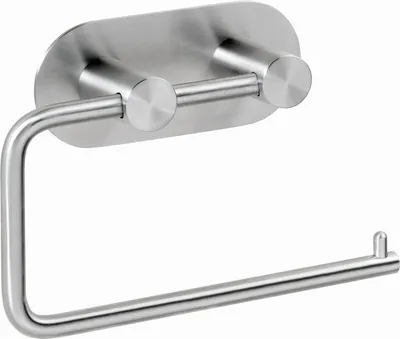 Produktbild von BEASY Toilettenpapierhalter Edelstahl Gebürstet 42x145x100 mm für Bad & WC >> zum Kleben