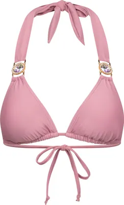 Produktbild von Moda Minx Bikinioberteil AMOUR TRIANGLE TOP mit stilvollem Steinbesatz Soft Mauve XXL
