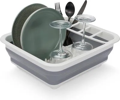 Obrázek produktu pro Skládací odkapávač na nádobí pro kempování a outdoorové aktivity