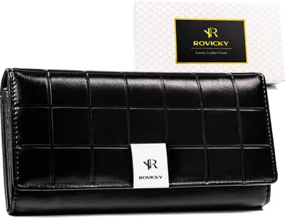 Produktbild von Damen-Geldbörse aus Leder und PU, RPX-24A-3-7974, Schwarz