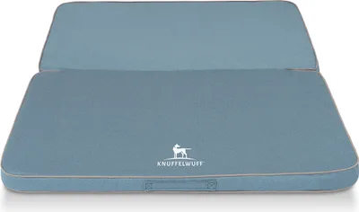 Produktbild von Faltbare Reisematte Orthopädisch Tacoma aus Velours mit Handwebcharakter 140 x 120cm Hellblau