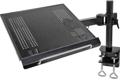 Produktbild von NewStar  Notebookständer mit Arm (Höhe: 0-27 cm / Tiefe: 30-60 cm) / Max. Gewicht 15 kg / Max. Gewicht 15 kg