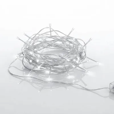 Produktbild von Lichterkette mit 30 LED in kalt weiß - 300 cm - Weihnachts Tischlichterkette Deko Innen Beleuchtung