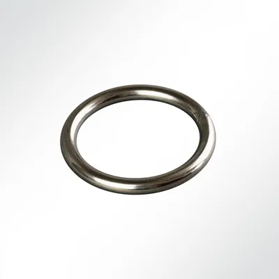 Produktbild von Lysel® Rundring Edelstahl, (D) 50mm in grau/nirosta (100 Stück)