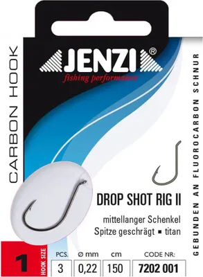 Produktbild von Jenzi Drop Shot Rig II Gr. 1 0,22mm 150cm