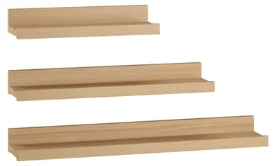 Produktbild von Bucheablage Regal Fotoleiste für Bilder Bücher und Deko in drei verschiedenen Längen V-90.84-5
