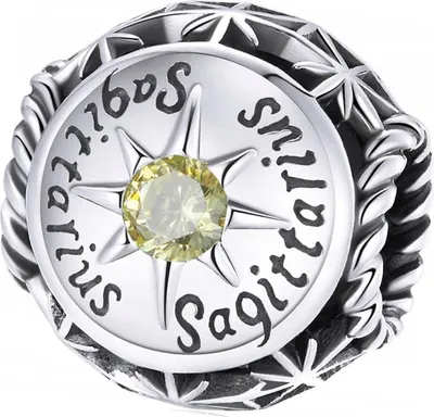 Image de Charms Pandora Signe astrologique Sagittaire Pierre de naissance S925