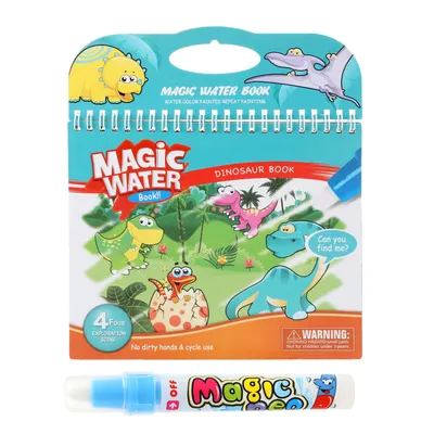 Image de Créativité Coloriage avec l'eau Dino avec marqueur