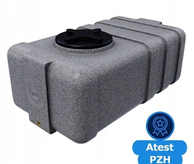 Zdjęcie produktu dla Plastikowy zbiornik, beczka 100l na wodę, deszczówkę, diesel atest PZH
