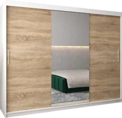 Produktbild von Kleiderschrank, Schiebetürenschrank Schlafzimmer, Schrank mit Spiegel TOKYO 1 250 cm