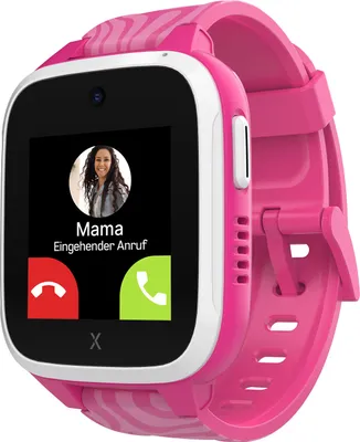 Obrázek produktu pro Dětské chytré hodinky XGO3 s GPS a náramkem v designu se zvířecím potiskem, růžová zebra