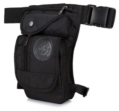 Produktbild von Beintasche Nylon Taktisch Wasserdicht Schwarz 15x8x29cm