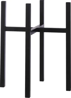 Produktbild von Mica Decorations Ascot Pflanzenständer XL - L42 x B42 x H50 cm - Metall - Schwarz