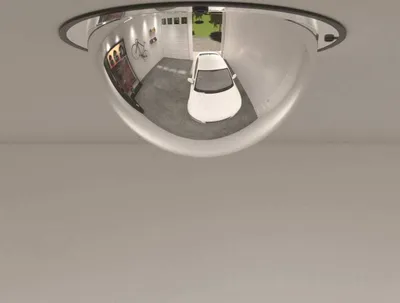 Obrázek produktu pro The Living Store Dopravní zrcadlo s plnou kopulí Ø40 cm akrylové