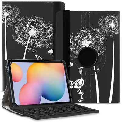 Produktbild von Tablet Tasche Tastatur für Samsung Galaxy Tab S11 S10 S9 FE Hülle Schutzhülle BluetoothFarbe Uni 360 Taschen:Motiv 9