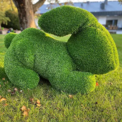 Image de AniPlants, Figurine d'herbe, "Lapin", Décoration de jardin, 100cm