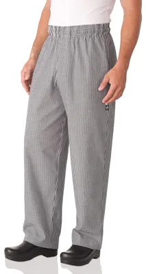 Kochhose Herren, Baggy, Karo, Kordelzug, 3 Taschen