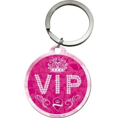 Immagine prodotto di Nostalgic-Art - Ciondolo portachiavi - Attenzione - Rosa VIP