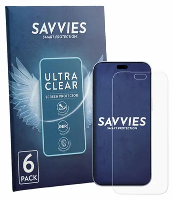 Produktbild von 6x Für Apple iPhone 18 Pro Max Schutzfolie Savvies Displayschutz Display Schutz Folie Klar Transparent